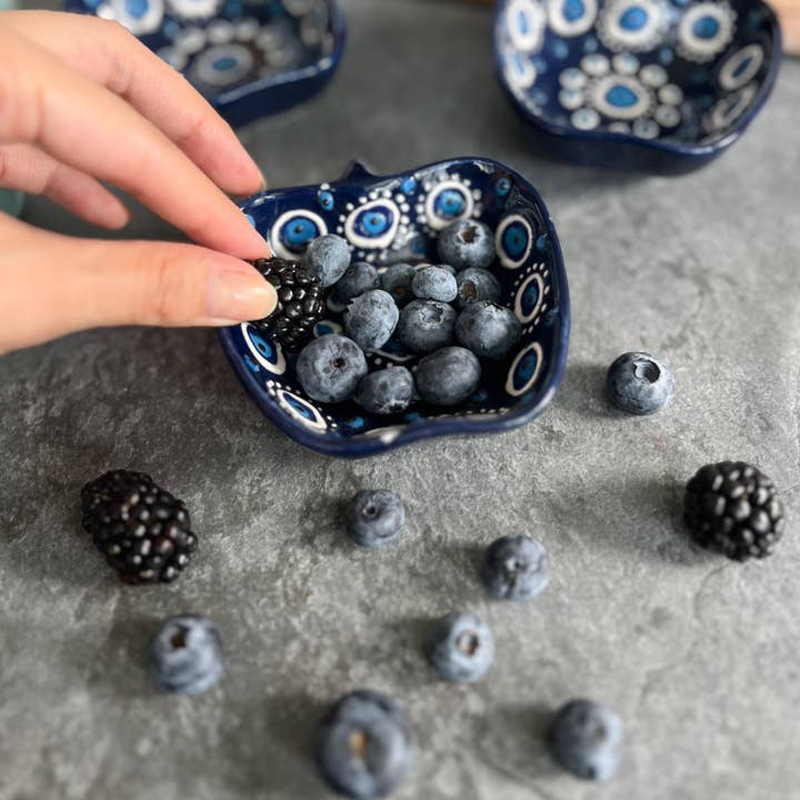 Umays Boho - Wholesale Decorative Plate/Dish/Bowl - Handmade Ceramic Trinket Dish, Small Pinch Bowls, Boho Decor