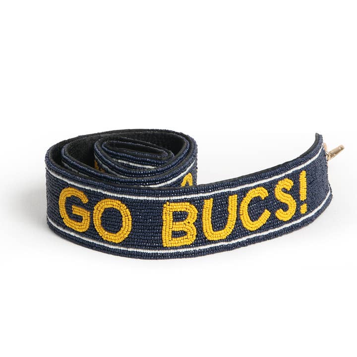 East Tennessee State Beaded Purse Strap in Navy and Gold by Desden for wholesale by Desden