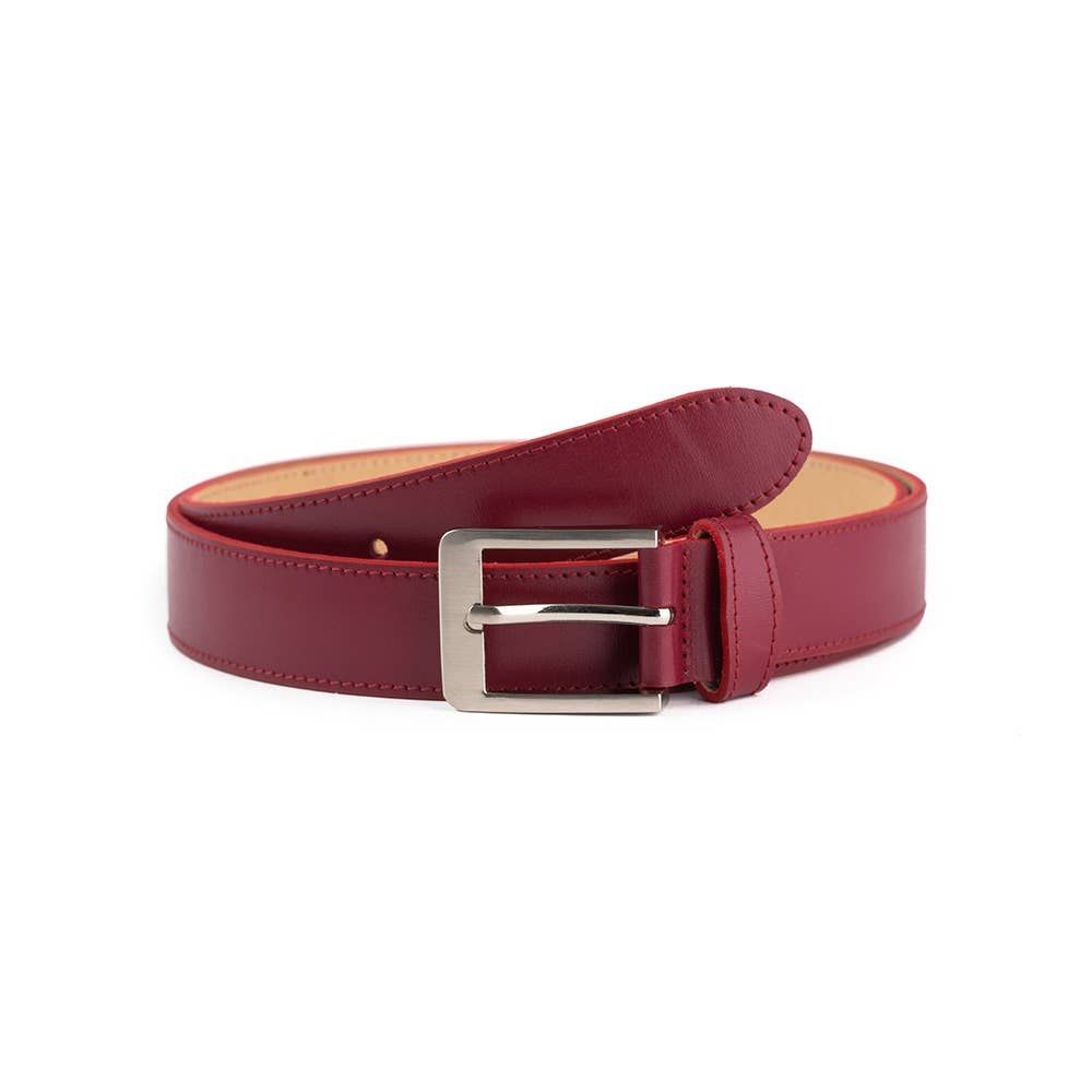 VALTICO - Wholesale Belt - Women's - 100% leather belt with stitching and nickel buckle8