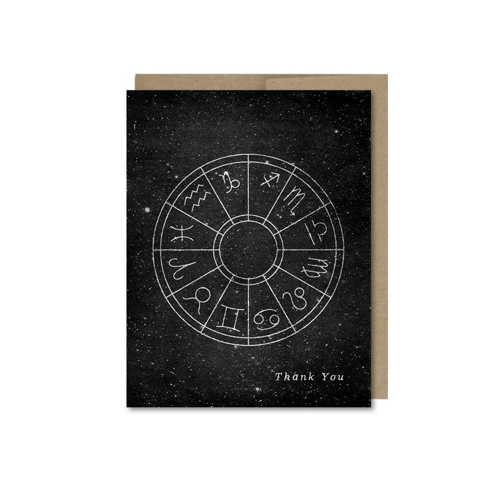 The Galek Sea - Wholesale Thank You Card - Thank You Horoscope Wheel Card0