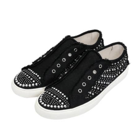 Montana West Bling Studs Canvas Shoes for wholesale by GST Designz, LLC
