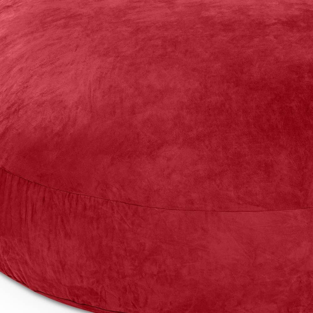 HomeRoots - Wholesale Chair - 72" Cinnabar Microsuede Bean Bag Chair3