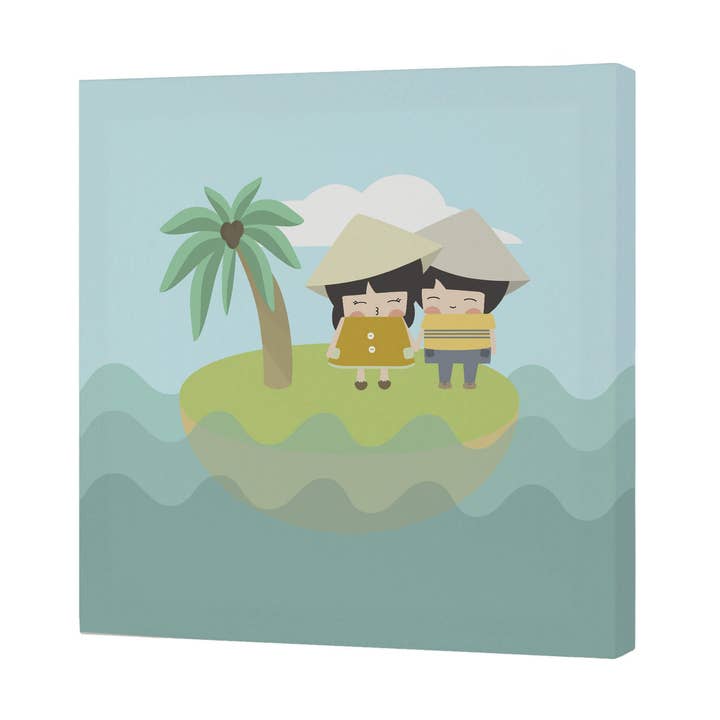 World map Canvas 27x27 (B) cm for wholesale by Happyfriday