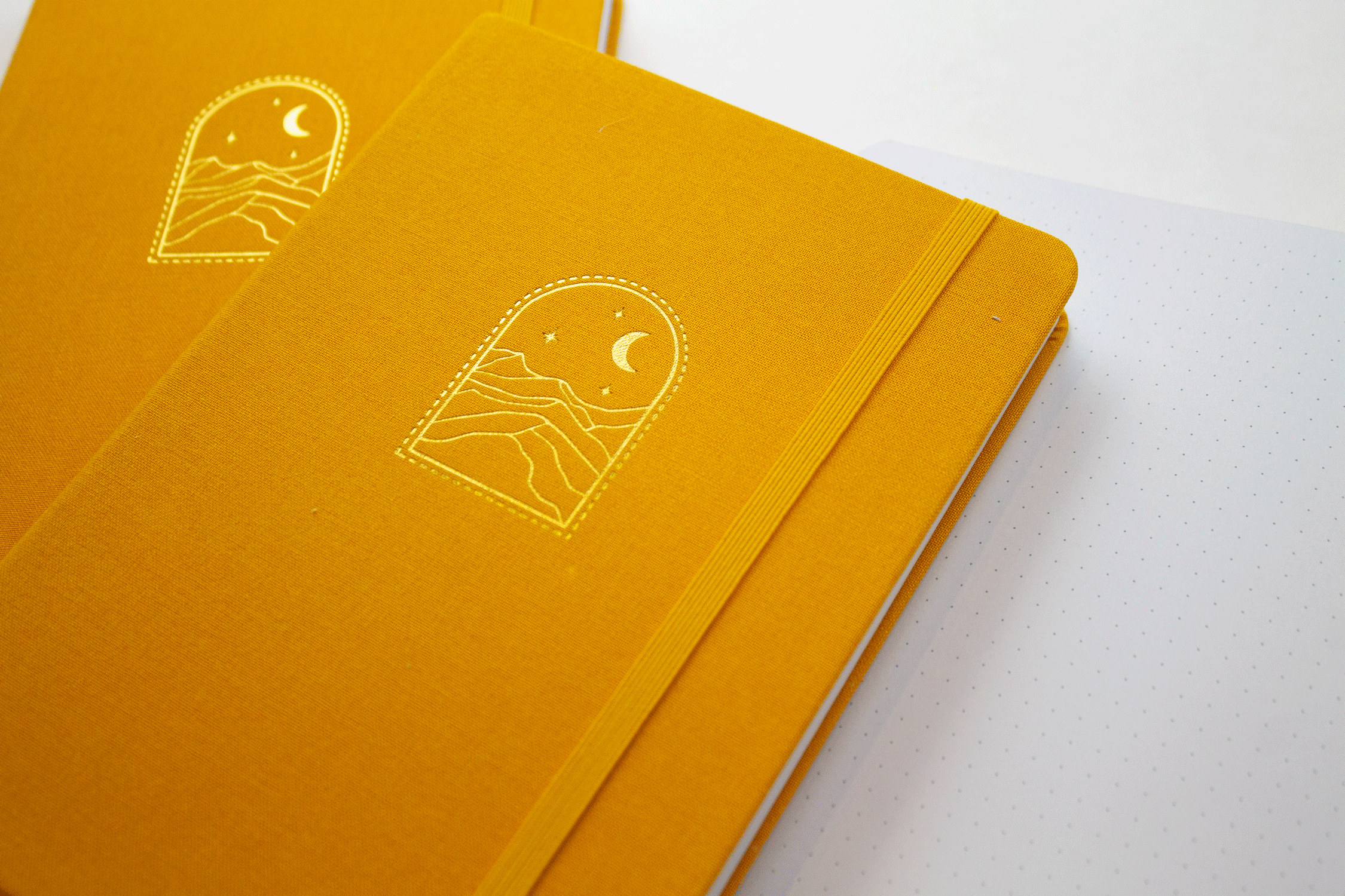 Bobo Design Studio - Vente Journal intime - Journal à points bobo BuJo - Golden Dunes3