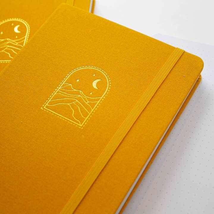 Bobo Design Studio - Vente Journal intime - Journal à points bobo BuJo - Golden Dunes3