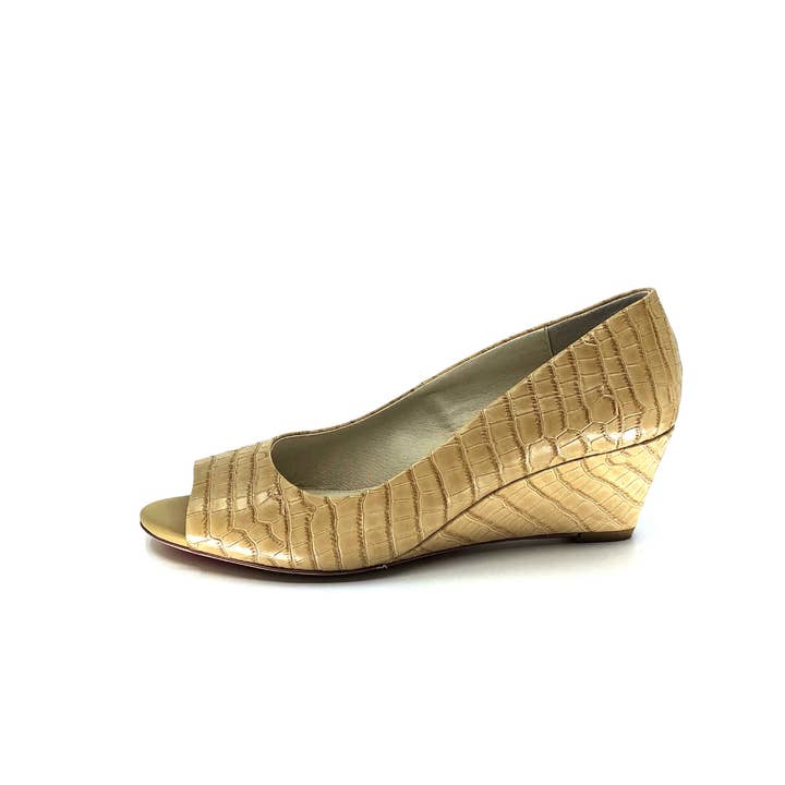 SCARLETTOS - Wholesale Wedges – Women’s - Nude Peep Toe Low Heel Wedge I Amelia by Scarlettos2