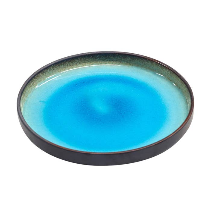 Aozora Kannyu 10"Dia Rechte Rand Ronde Porseleinen Dinerbord (3/12) voor wholesale door Urban Tokyo