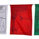 Mandala Crafts - Wholesale Banner - Tibetan Prayer Flag, Himalayan Lungta Windhorse Hanging Banner on a String for Decoration; by Mudra Crafts8