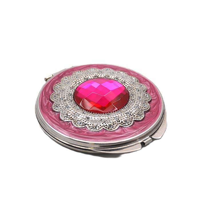 Decorative Mirror Compact Handmade with Austrian Crystals for wholesale by Ciel Collectables