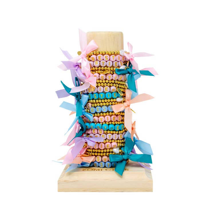 Torre de Pulseras de Lazo para Mejores Amigas para venta al por mayor de Tiny Treats and ZOMI GEMS