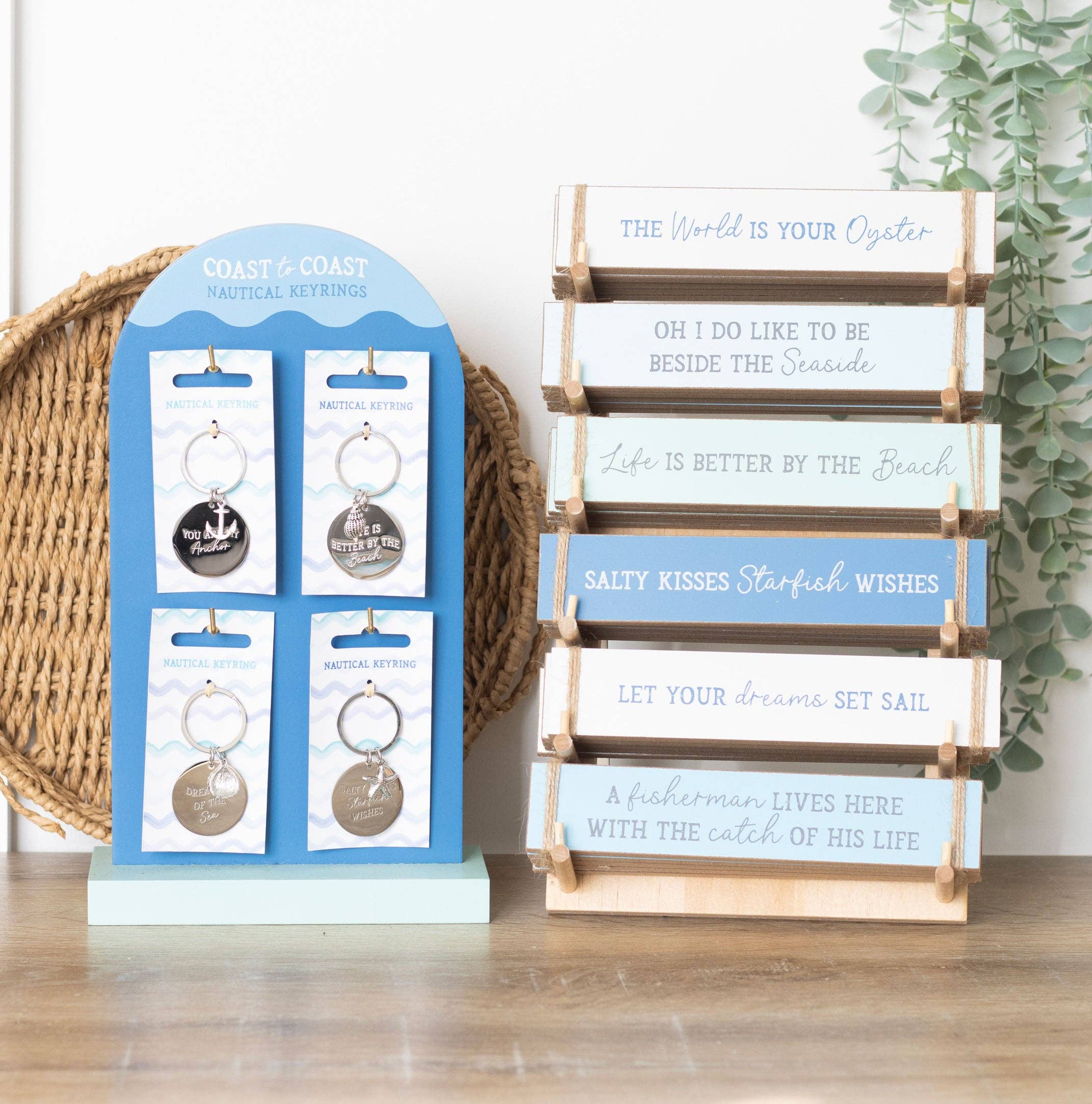 Something Different Wholesale – wholesale Sign – Set of 36 Nautical Block Signs on Display6