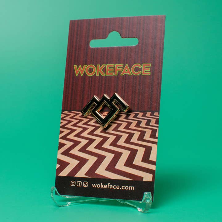 Wokeface - Wholesale Lapel Pin/Button - Enamel Pin - Twin Peaks Owl Cave Symbol