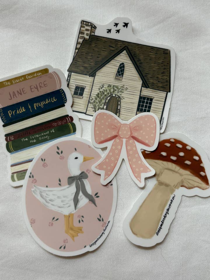 Pack d'autocollants Mystery pour la vente par Megan Lindsey Illustration