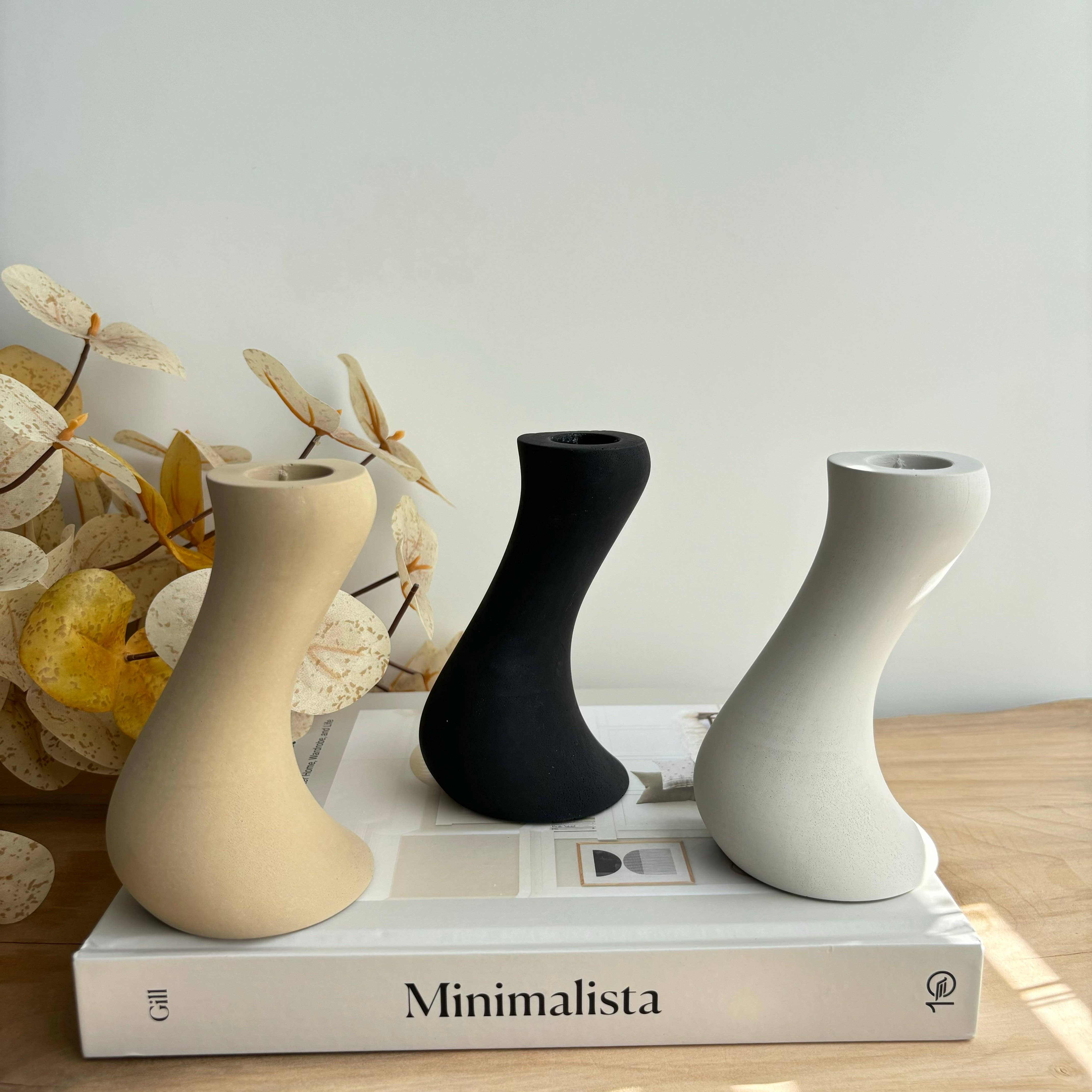 Fancy Concrete - Wholesale Candle Holder - Leto - Taper Candle Holder9