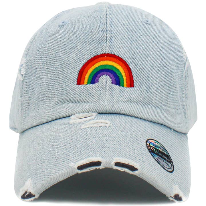 KBETHOS - Wholesale Baseball Cap - Unisex - Pride Rainbow Vintage Dad Hat3