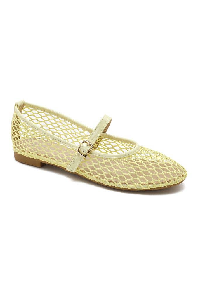 Joia Paris - Wholesale Flats - Women's - Mesh ballerinas with strap CQ-6778