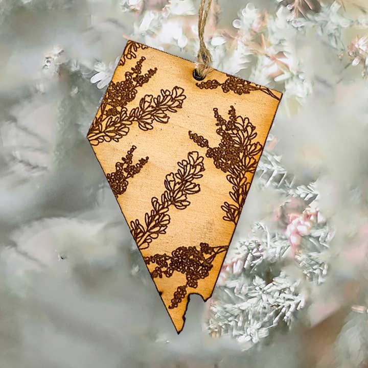 Nevada State Ornament for wholesale by Two Peas Paper Co.