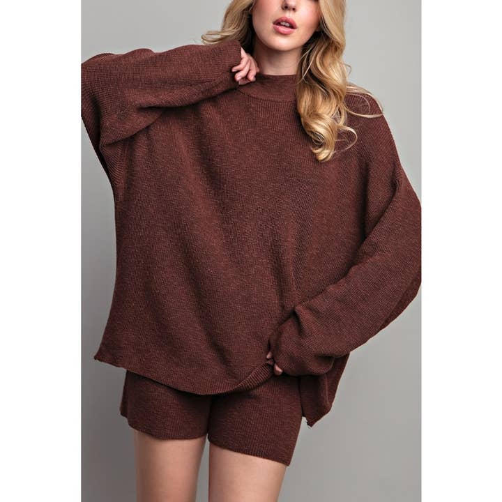 CAMISOLA OVERSIZE TOP COM CONJUNTO MOTARD por atacado de Coloring You