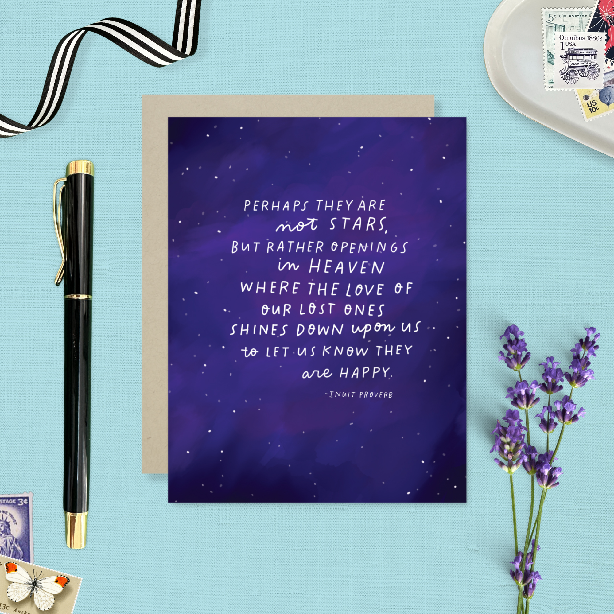 Barone and Co. - Vente Carte de condoléances - Carte de sympathie avec proverbe inuit2