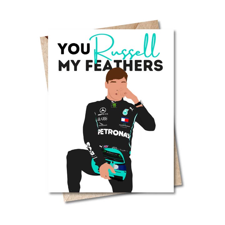 George Russel Valentinskarte - Formel 1 für den Großhandel von Studio Bugs