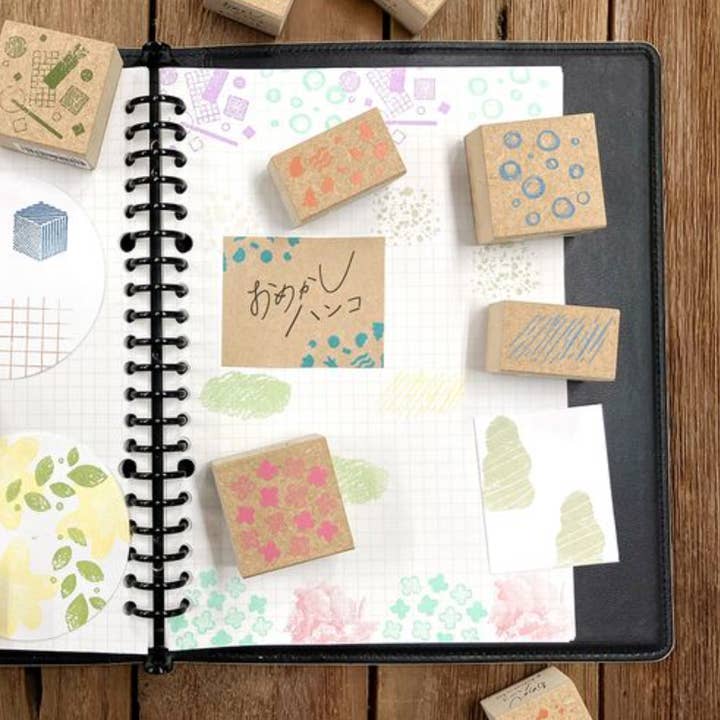 「FUNJI」In Japan - Wholesale Rubber/decorative stamp - Omekashi Hanko Rubber Stamp | Cute Wooden Stamp3