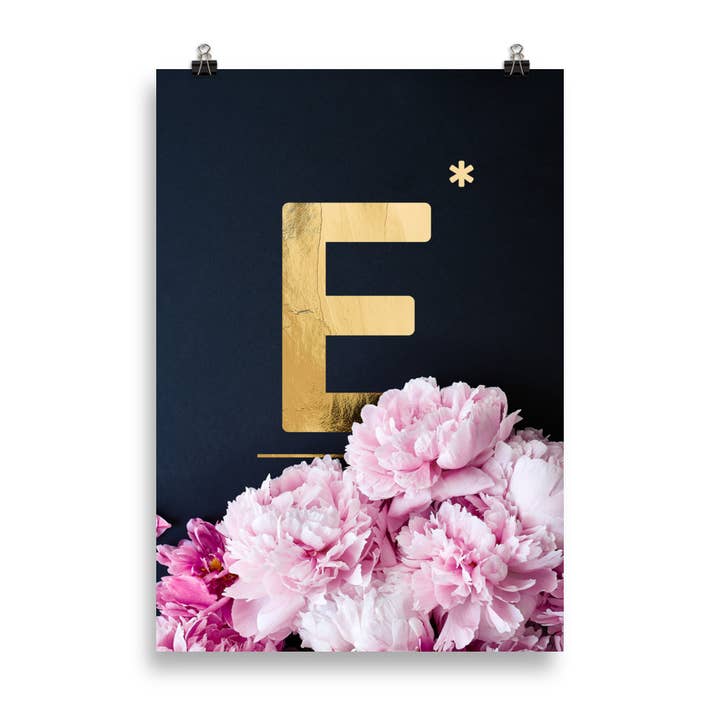 Pioenen ABC | letter E voor wholesale door HEARTMADE Prints