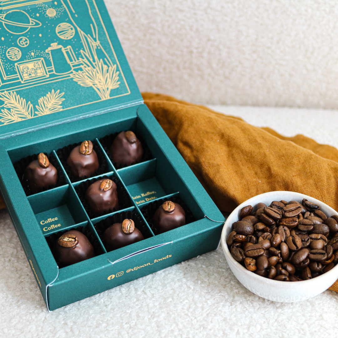 djoon - Wholesale Chocolate Covered Sweets - Date Pralines: Espresso Crunch (Organic)2