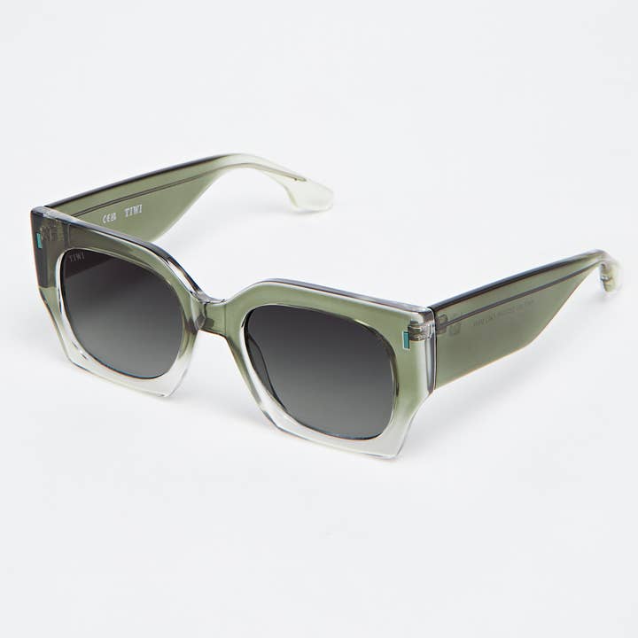 TIWI - Wholesale Sunglasses - Women's - sunglasses Shiny Gradient Green With Green Gradient Lenses