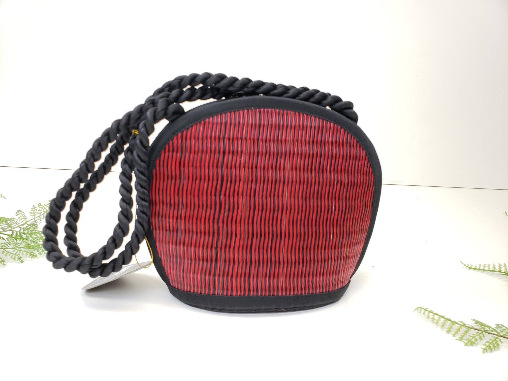 Baskets of Cambodia - Wholesale Crossbody Bag - Women's - Clamshell Shape Purse w/ Braided Handle & YKK Zipper3