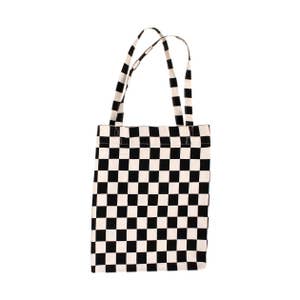 LIMITED EDITION: Checkered Tote Bag - Horizontal