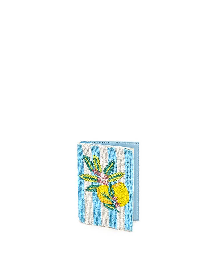 Limoncello Stripe Passport Cover for wholesale by America & Beyond