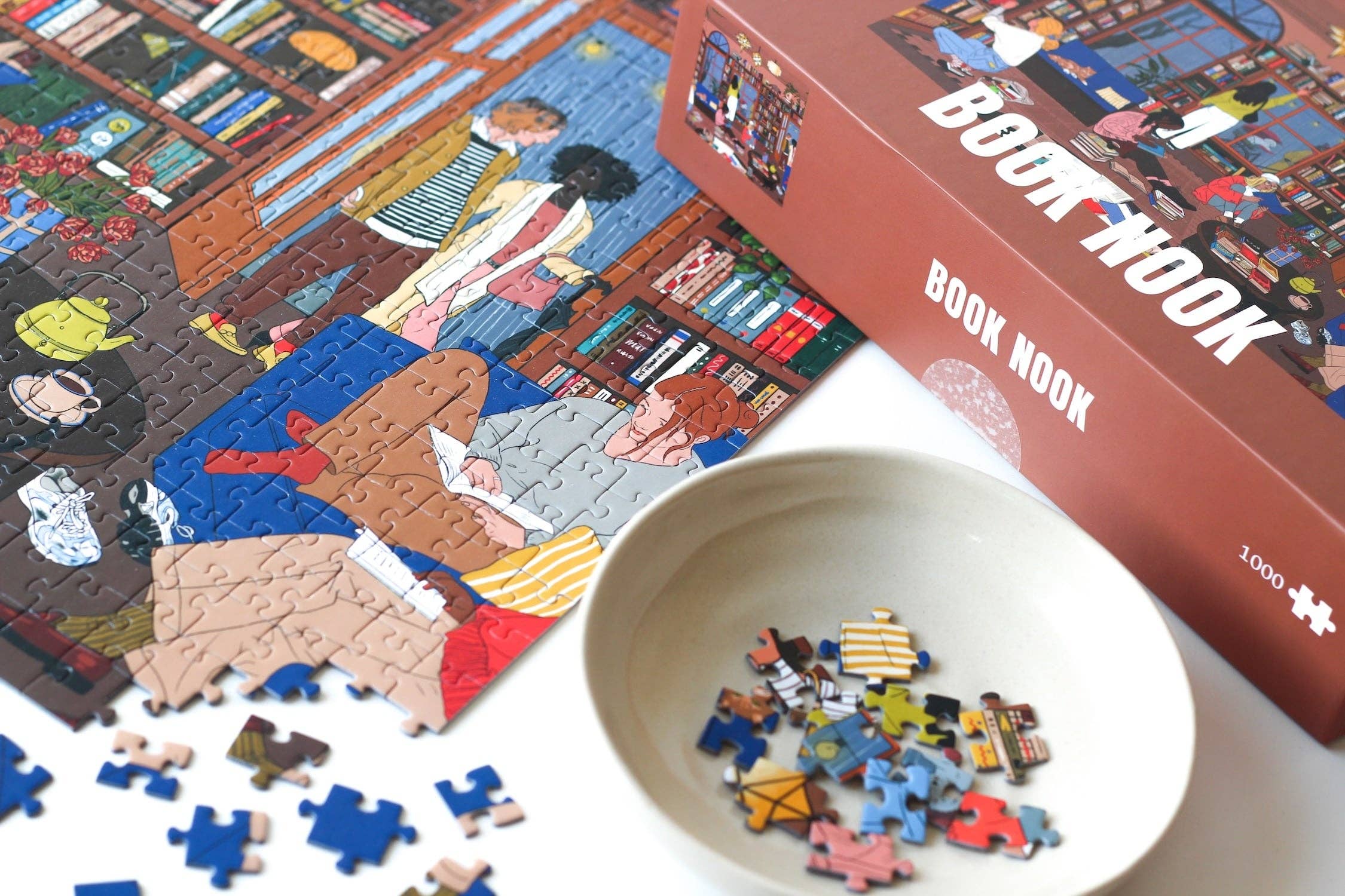 Piecely Puzzles - Wholesale Puzzle - Adult - Puzzle Book Nook, 1000 pieces3