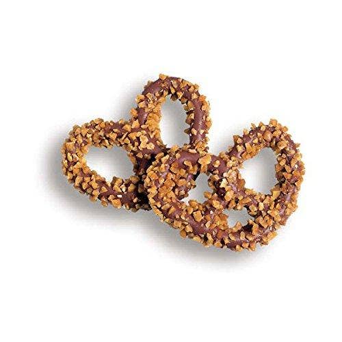 Long Island Candy Factory - Wholesale Chocolate Covered Sweets - Asher Milk Chocolate Toffee Pretzel 6 POUND BOX 80 PIECES0