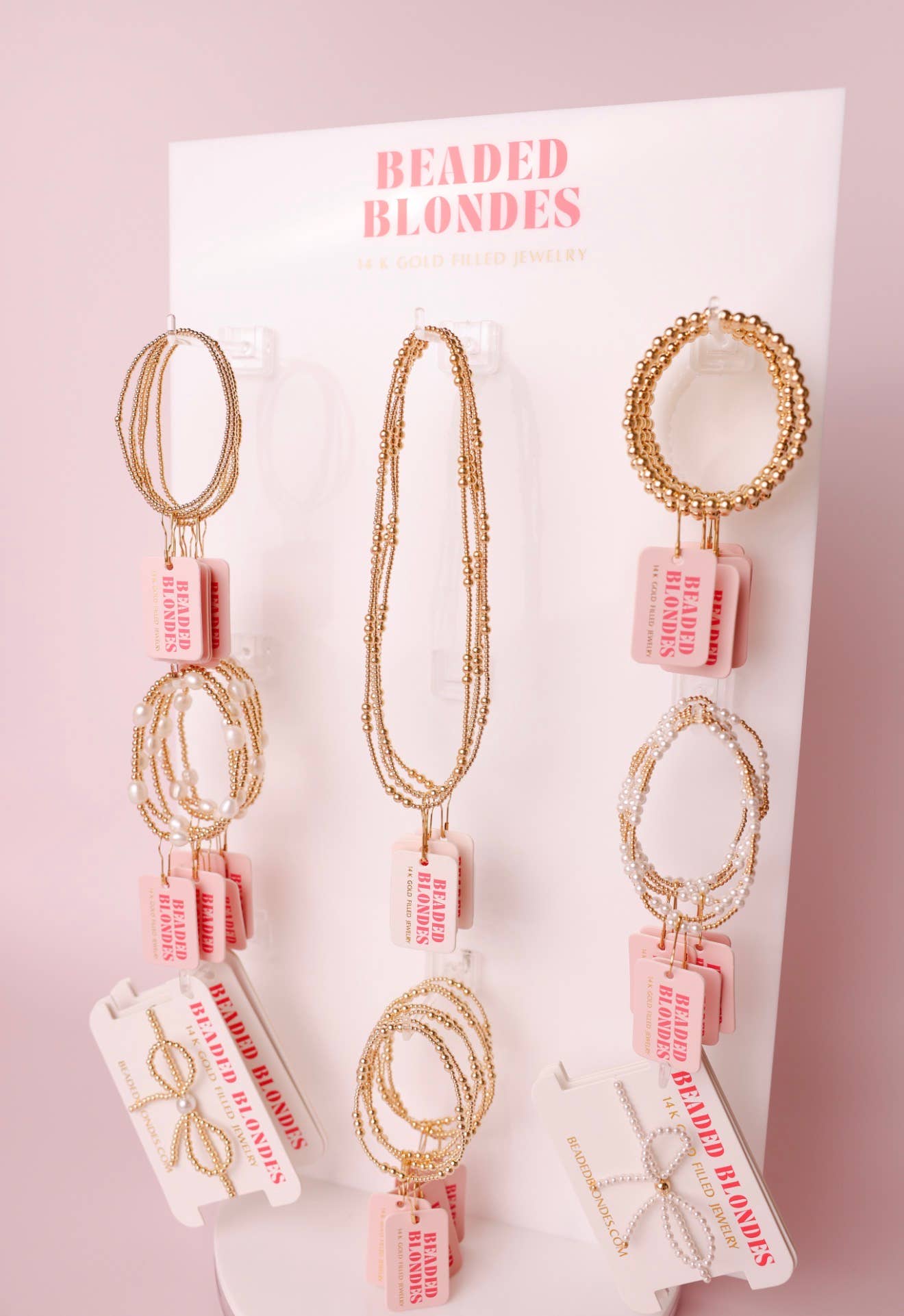 Beaded Blondes - Wholesale Jewelry Stand & Display - Large Spinner Display (18 Pegs)2