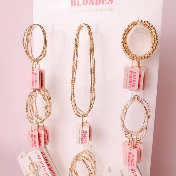 Beaded Blondes - Wholesale Jewelry Stand & Display - Large Spinner Display (18 Pegs)2