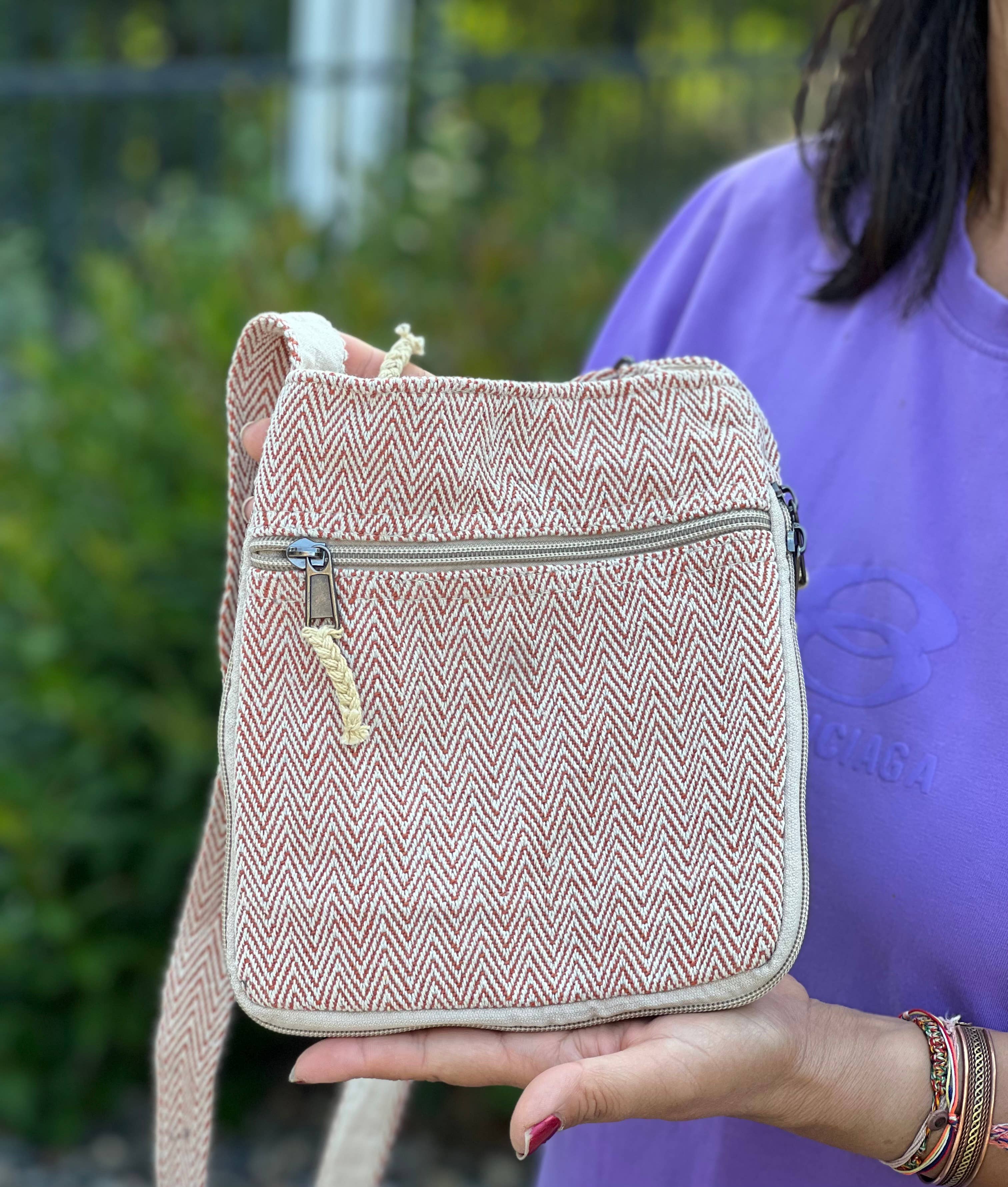 Lungta Imports - Wholesale Crossbodytas - Dames - Hemp Hippie kleine schoudertas, reistas, paspoorttas5