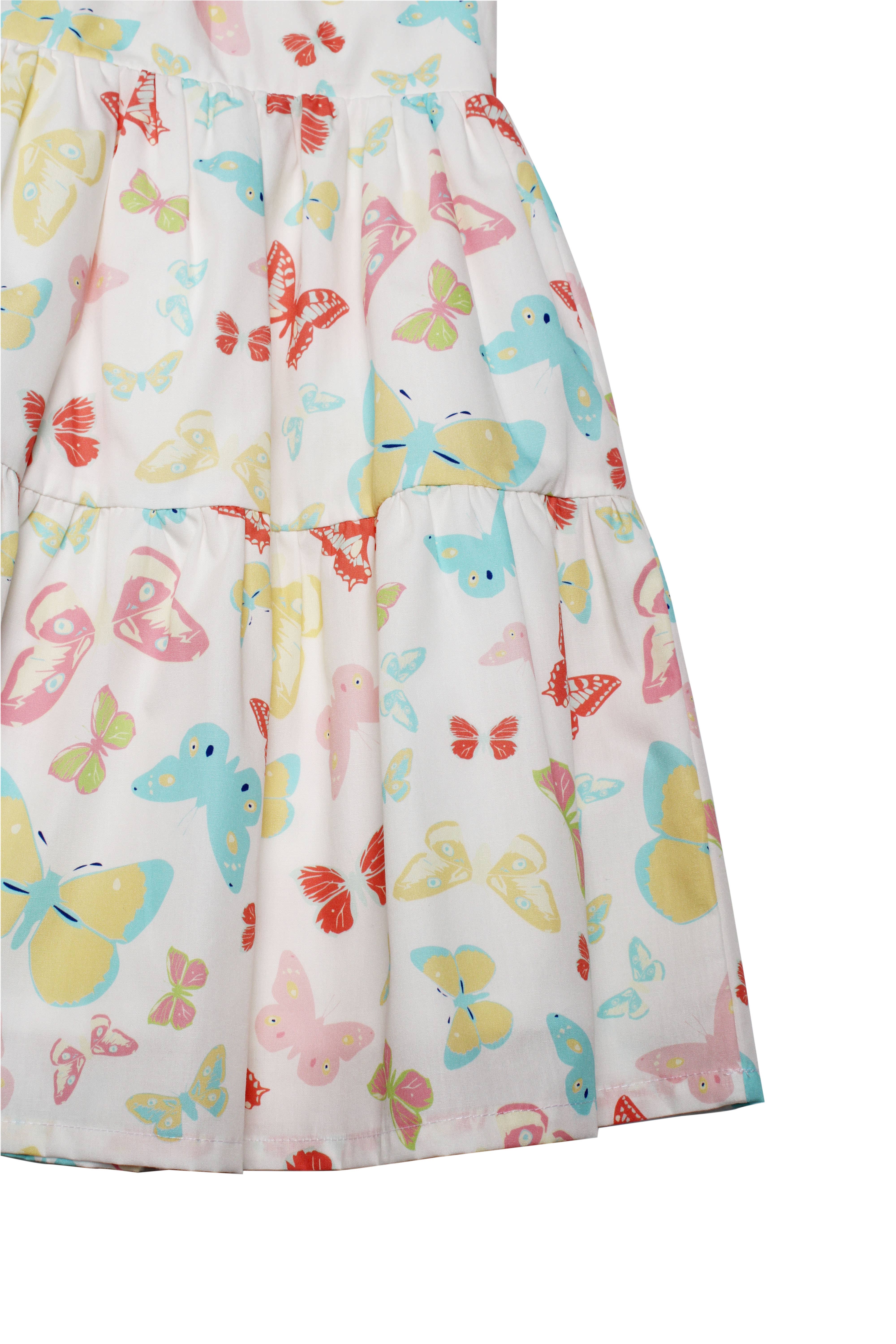 Minna - Wholesale Dress - Kids - Tiered Twirl Dress - Butterfly Ballet Petal Pastels13