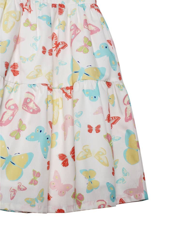 Minna - Wholesale Dress - Kids - Tiered Twirl Dress - Butterfly Ballet Petal Pastels13