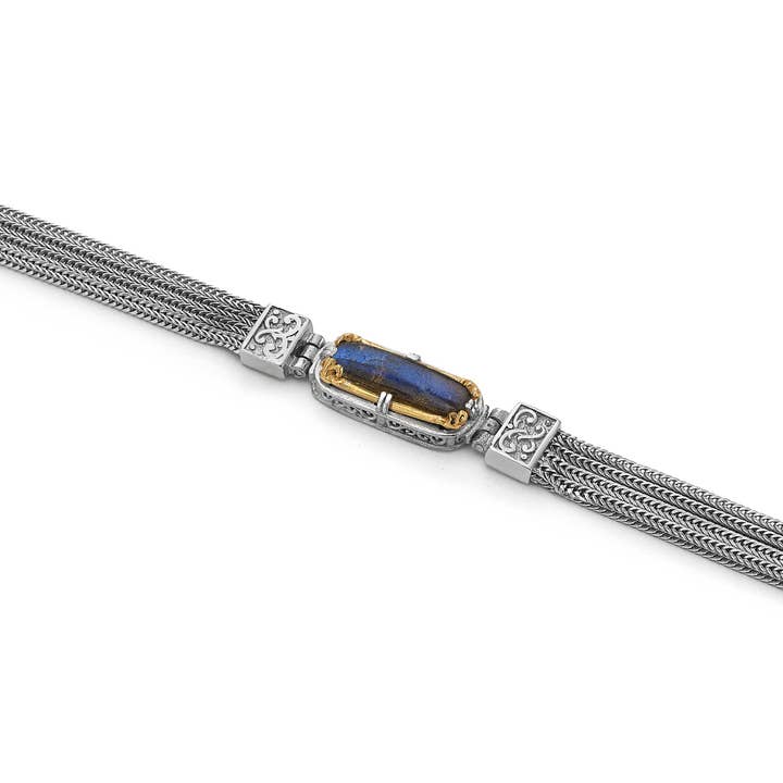 1 of a Kind Labradorite Bracelet with 18k Gold Vermeil for wholesale by Anatoli Jewelry