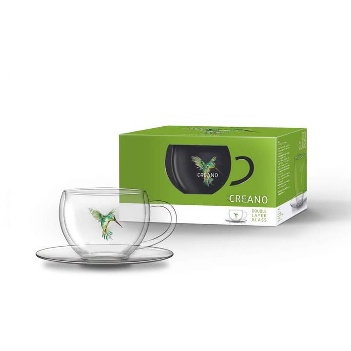 Creano - Wholesale Coffee/Tea Cup - Hummi Thermal Mug with Saucer Green5