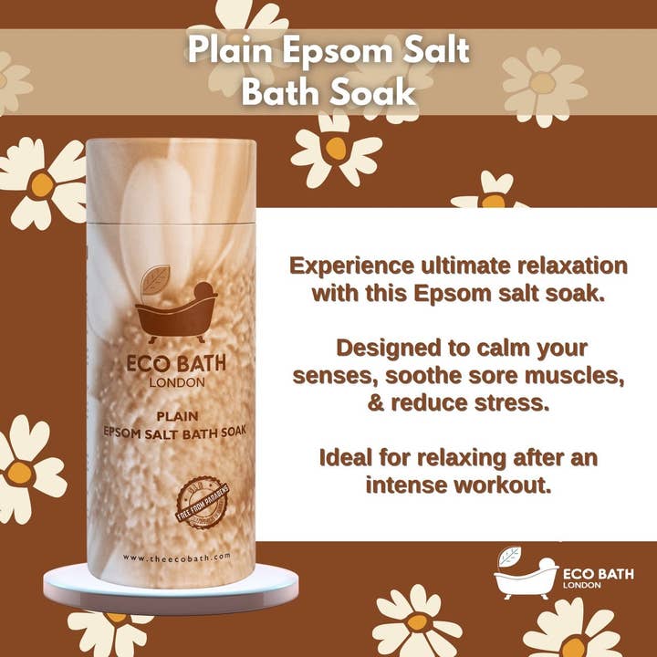 Eco Bath London - Wholesale Bath Salts - Eco Bath London Plain Epsom Salt Bath Soak - Tube1