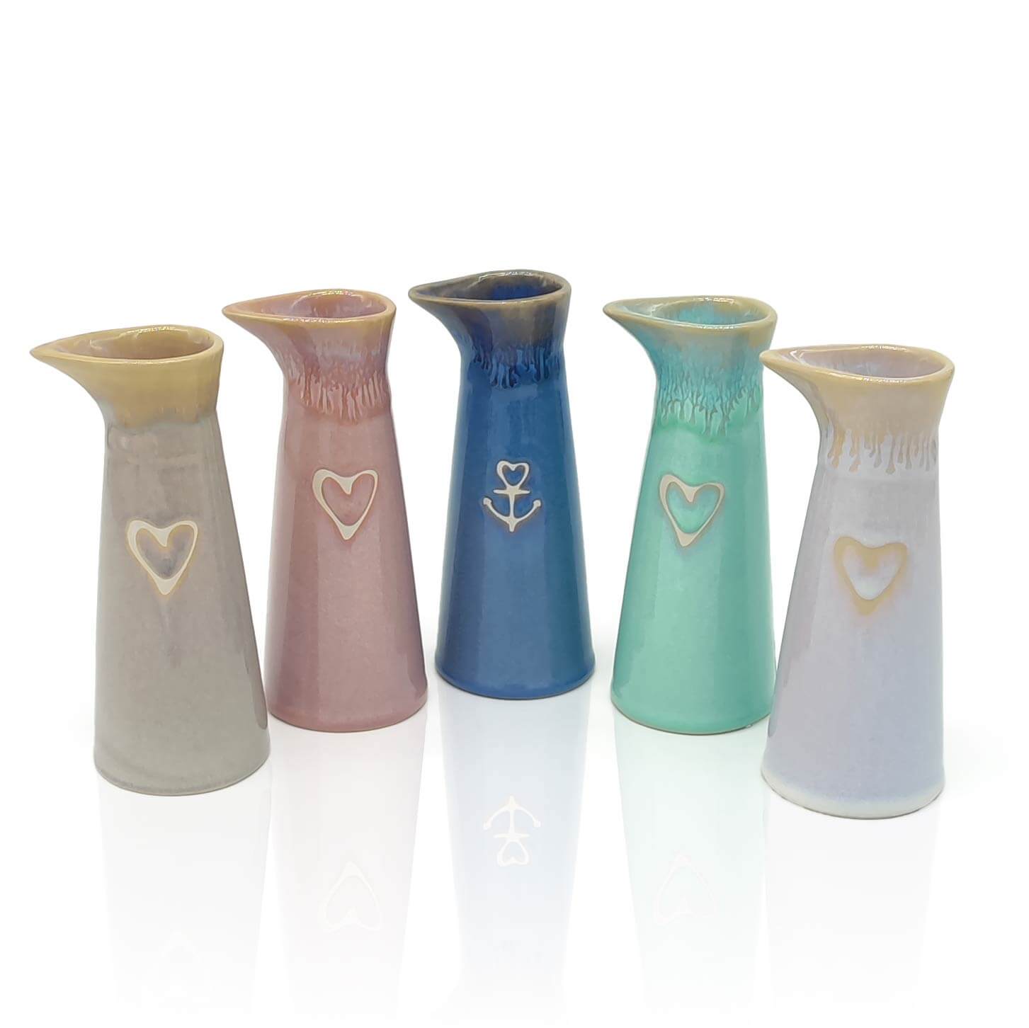 Mea-Living - Wholesale Coffee Mug - Stoneware milk jug "Heart" pink2