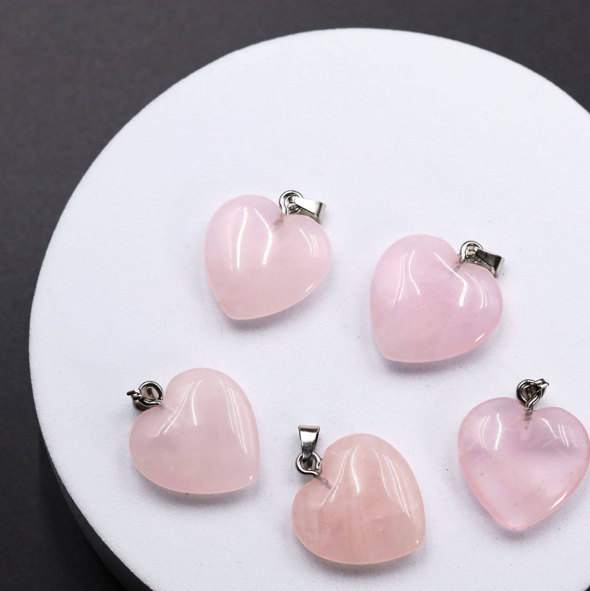 Gemcohub – wholesale Spiritual stone/crystal – Amethyst Pendant Agate Heart Necklace Natural Stone1