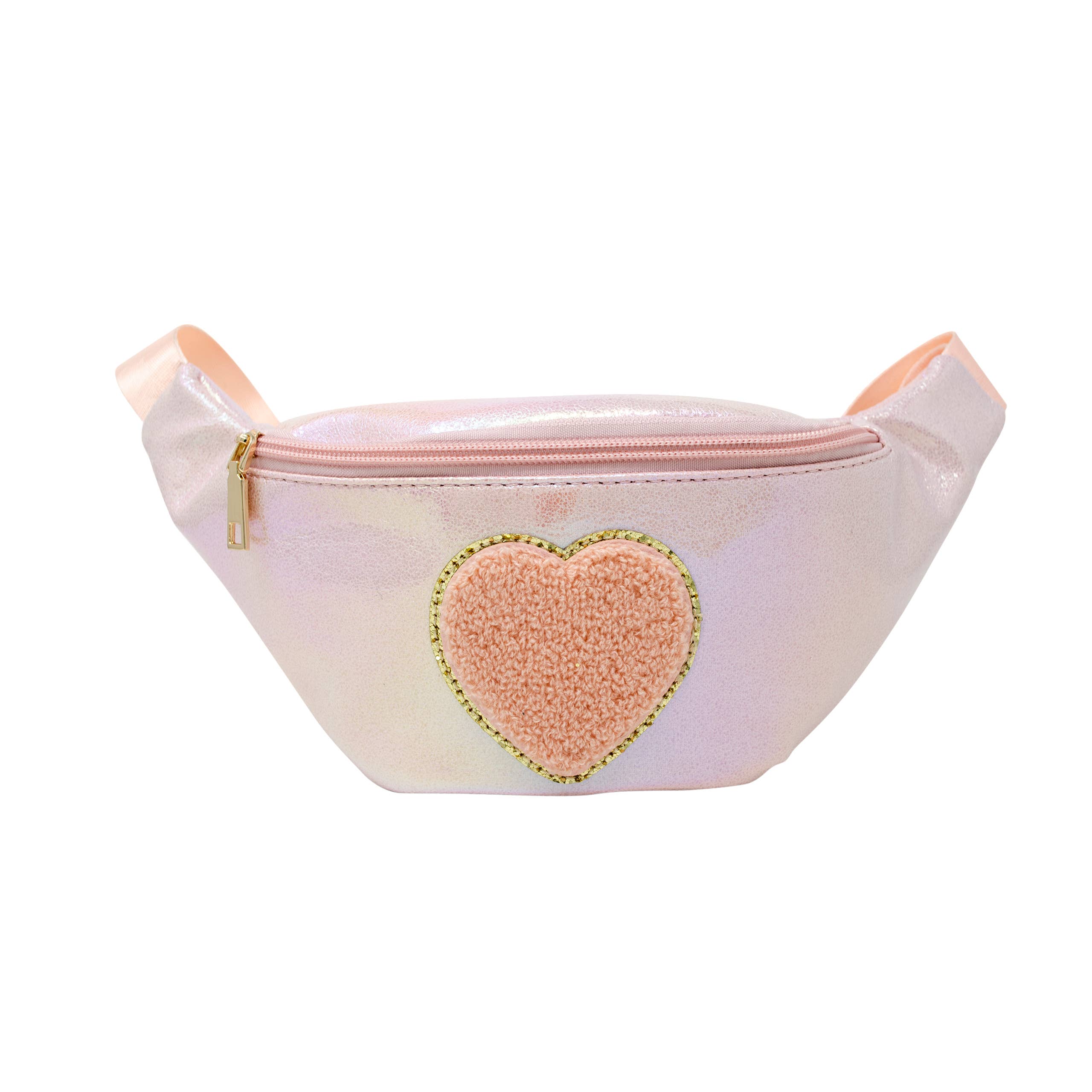Tiny Treats and ZOMI GEMS - Wholesale Belt bag – Kids - Shiny Heart Patch Sling Bag0