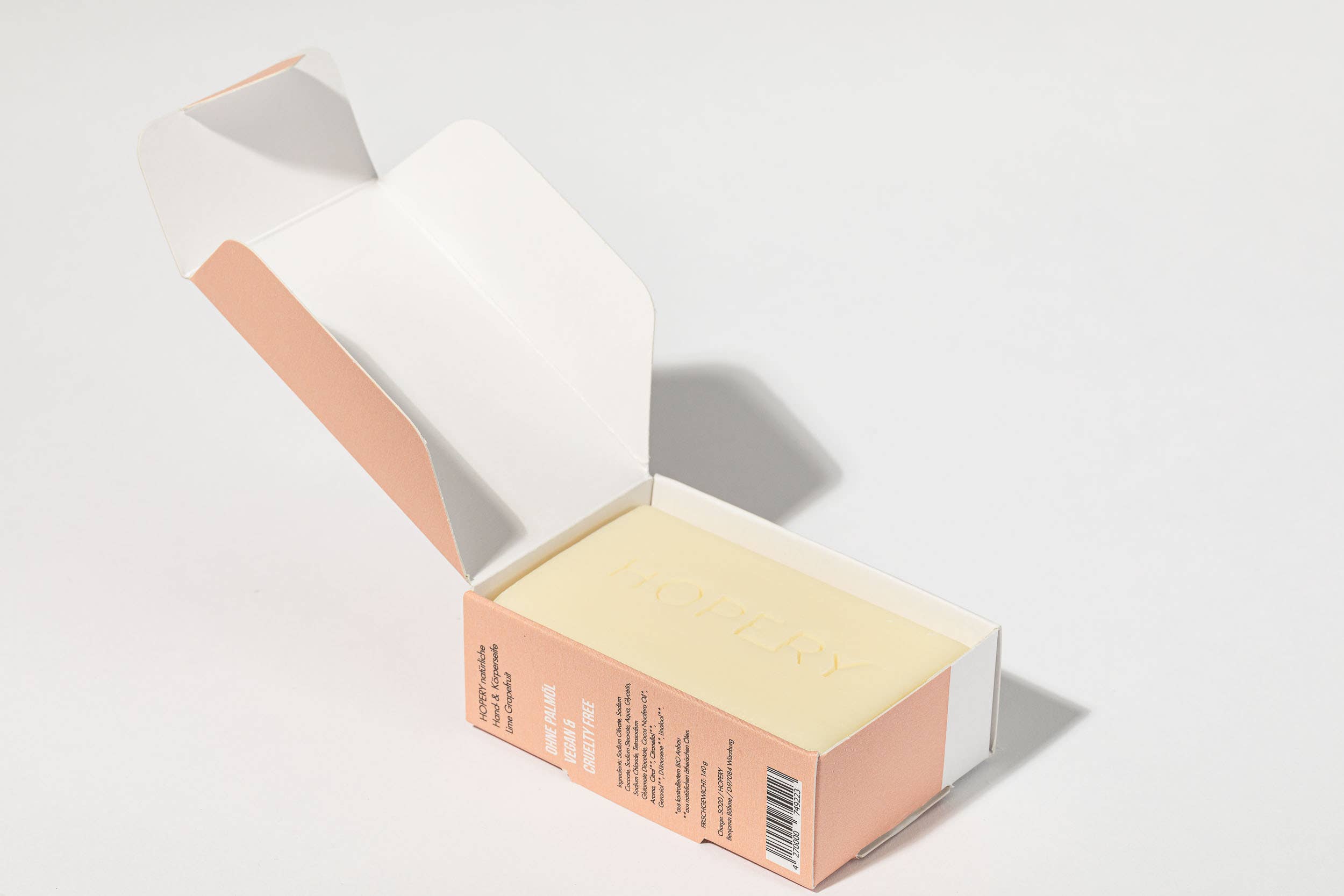 Hopery - Venta al por mayor Pastilla de jabón - Jabón en barra de lima y pomelo para manos y cuerpo - 140 g3