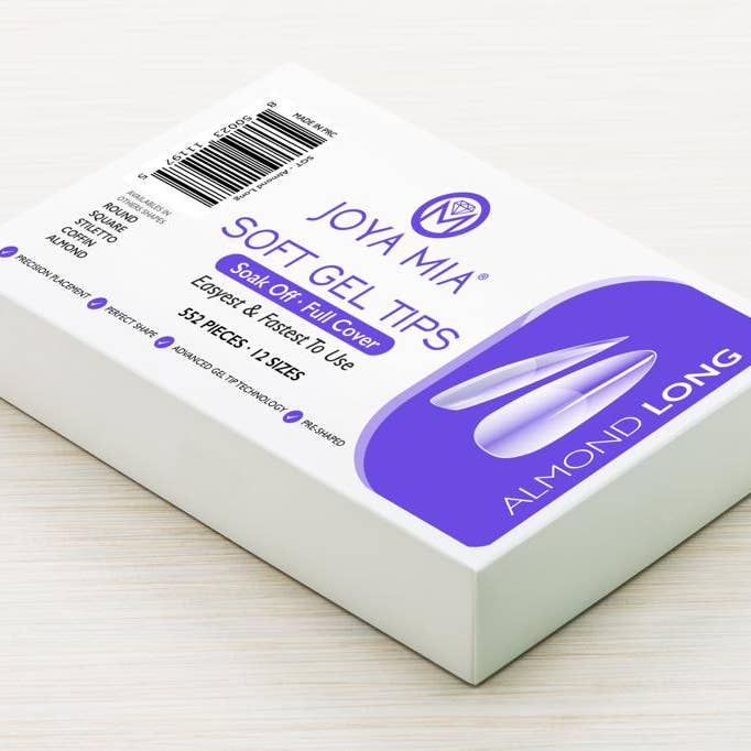 JOYA MIA - Wholesale Press-on/fake nails - Soft Gel Nail Tips Full Cover - Clear Soft Pre-buff PMMA False Press on Nail Tips1