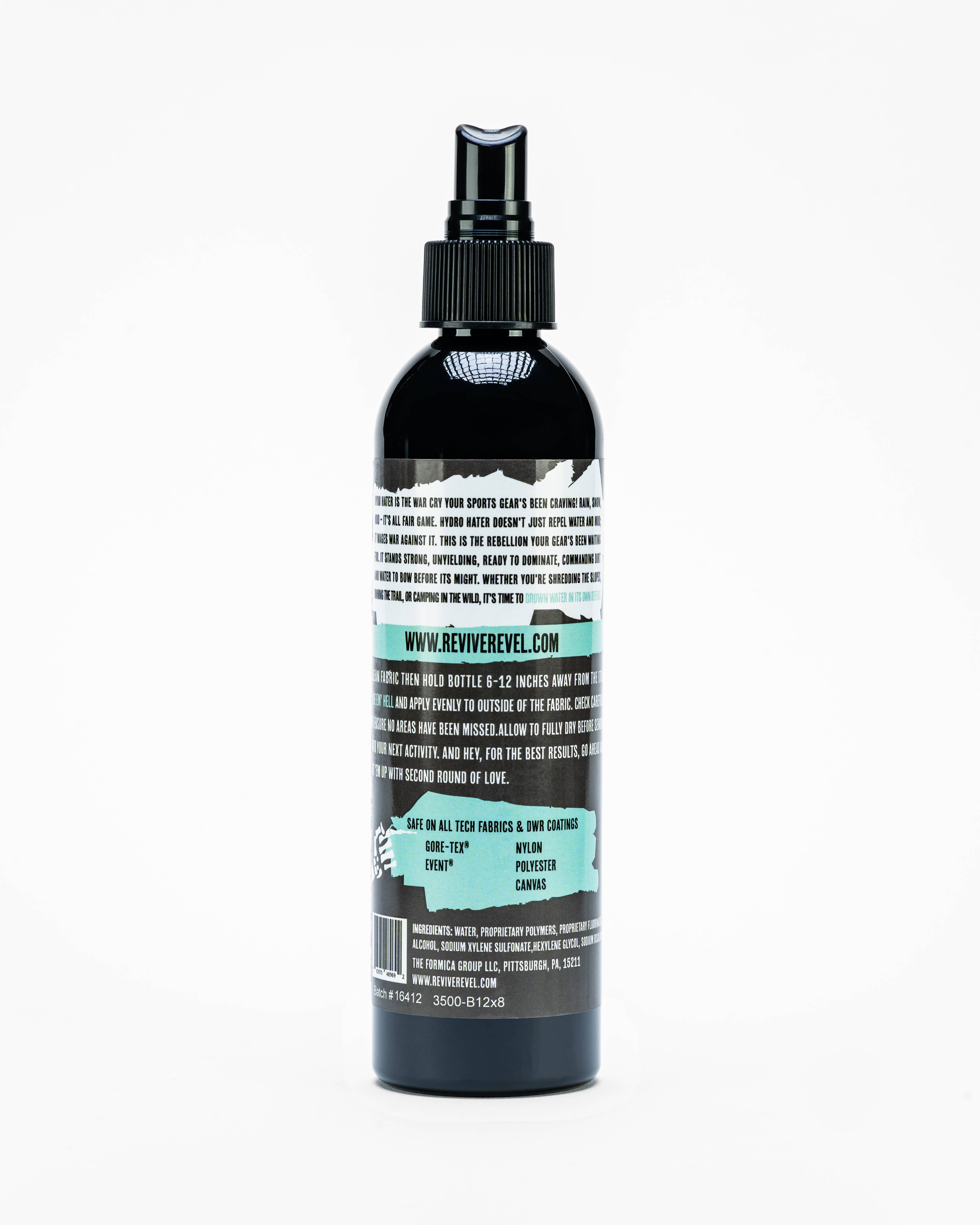 Revive and Revel - Wholesale Stain Remover - Water and Stain Repellent Spray - Hydro Hater 8 oz1