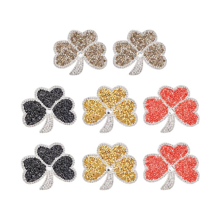 Kleeblatt-Strass-Patches | Sortiert für den Großhandel von The Charm Bar Company