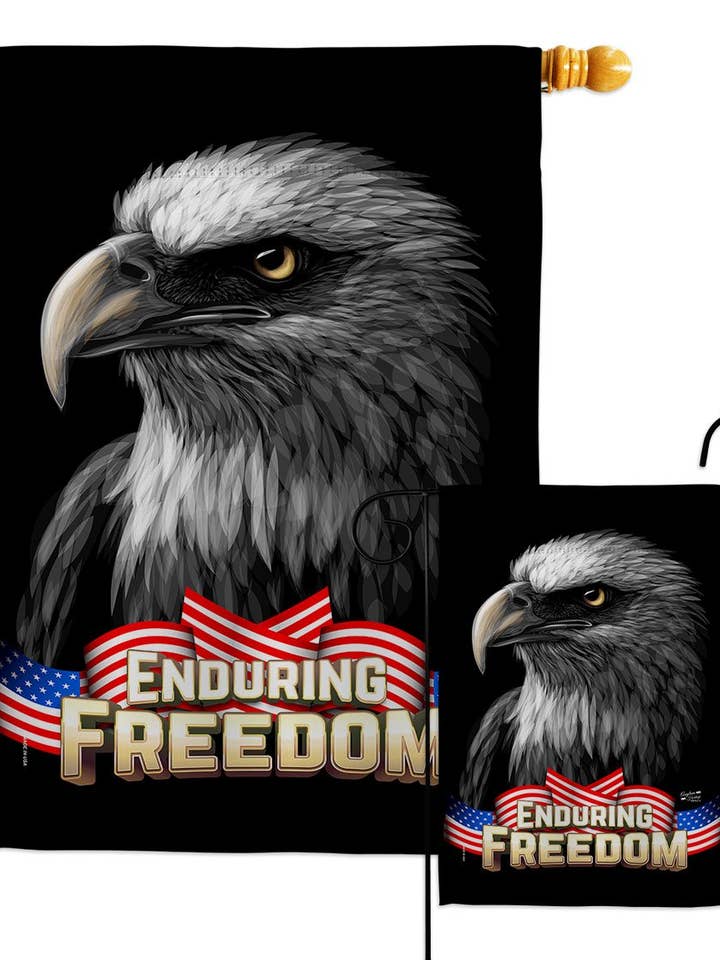 Endauerhafte Freiheit Americana Flagge mit Sternen und Streifen, Vogeldekor für den Großhandel von Two Group Flag Co