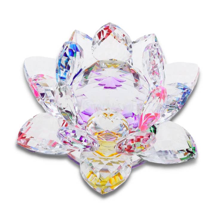 KARMA YOGA SHOP - Wholesale Spiritual Stone/Crystal - “Feng Shui” Crystal Lotus Flower1